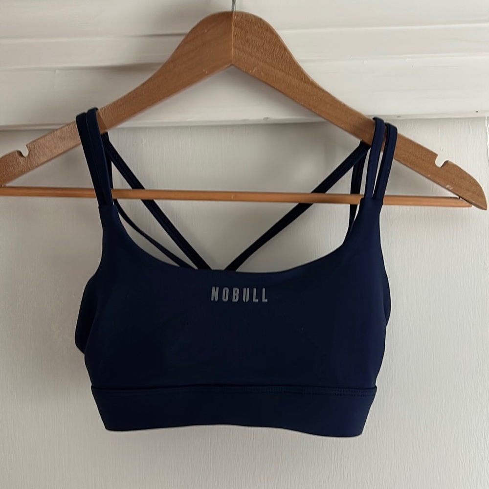 Blue No Bill Sports Bra